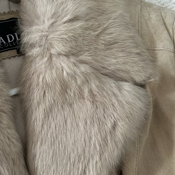 Vintage Adler collection faux fur cuero/suede long coat medium - Picture 13 of 14